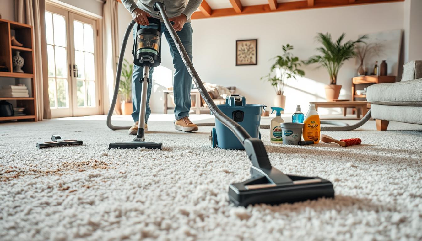 carpet cleaning process