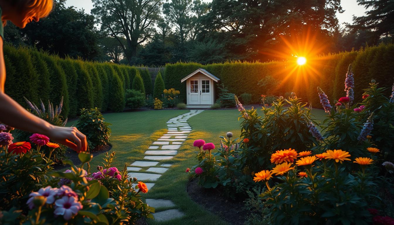 evening garden care