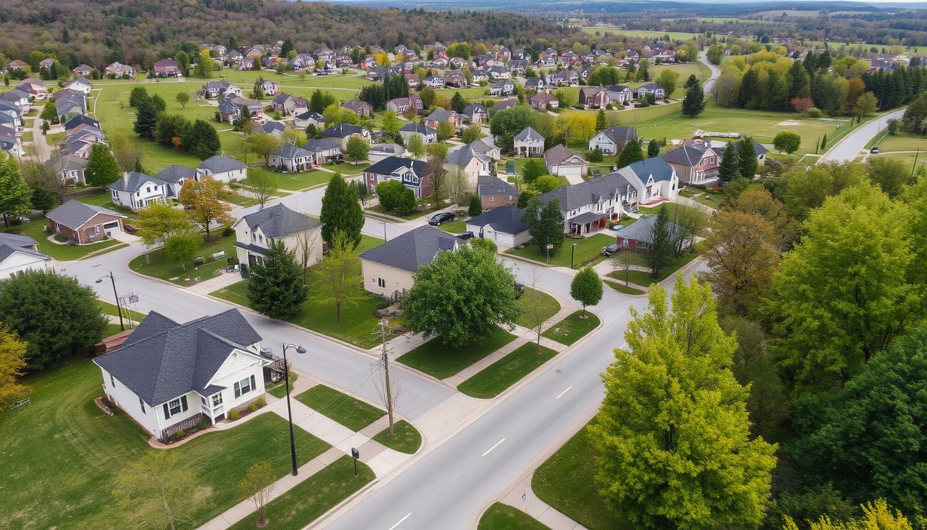 Bellevue neighborhood in zip code 37221 showing suburban homes and natural surroundings