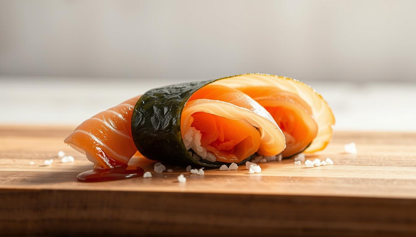 salmon sushi roll