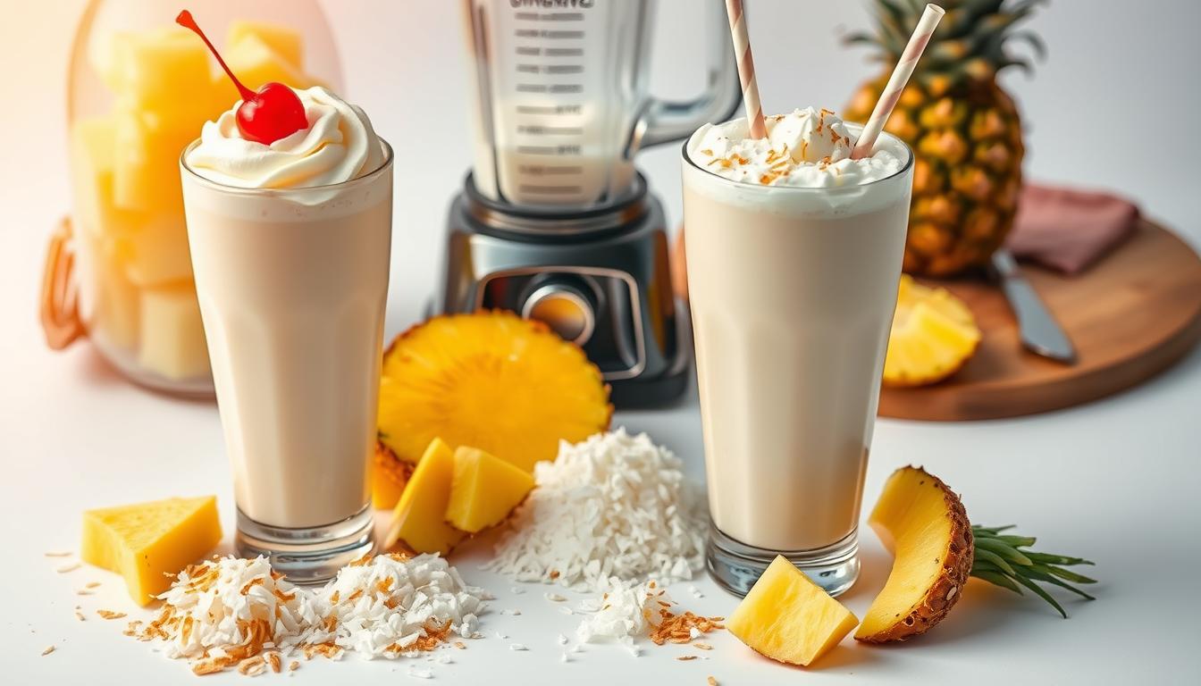 Pina Colada Milkshake ingredients
