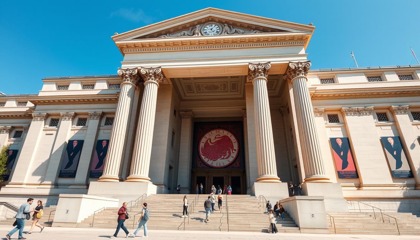 Generate an image of The Metropolitan Museum of Art's grand entrance.