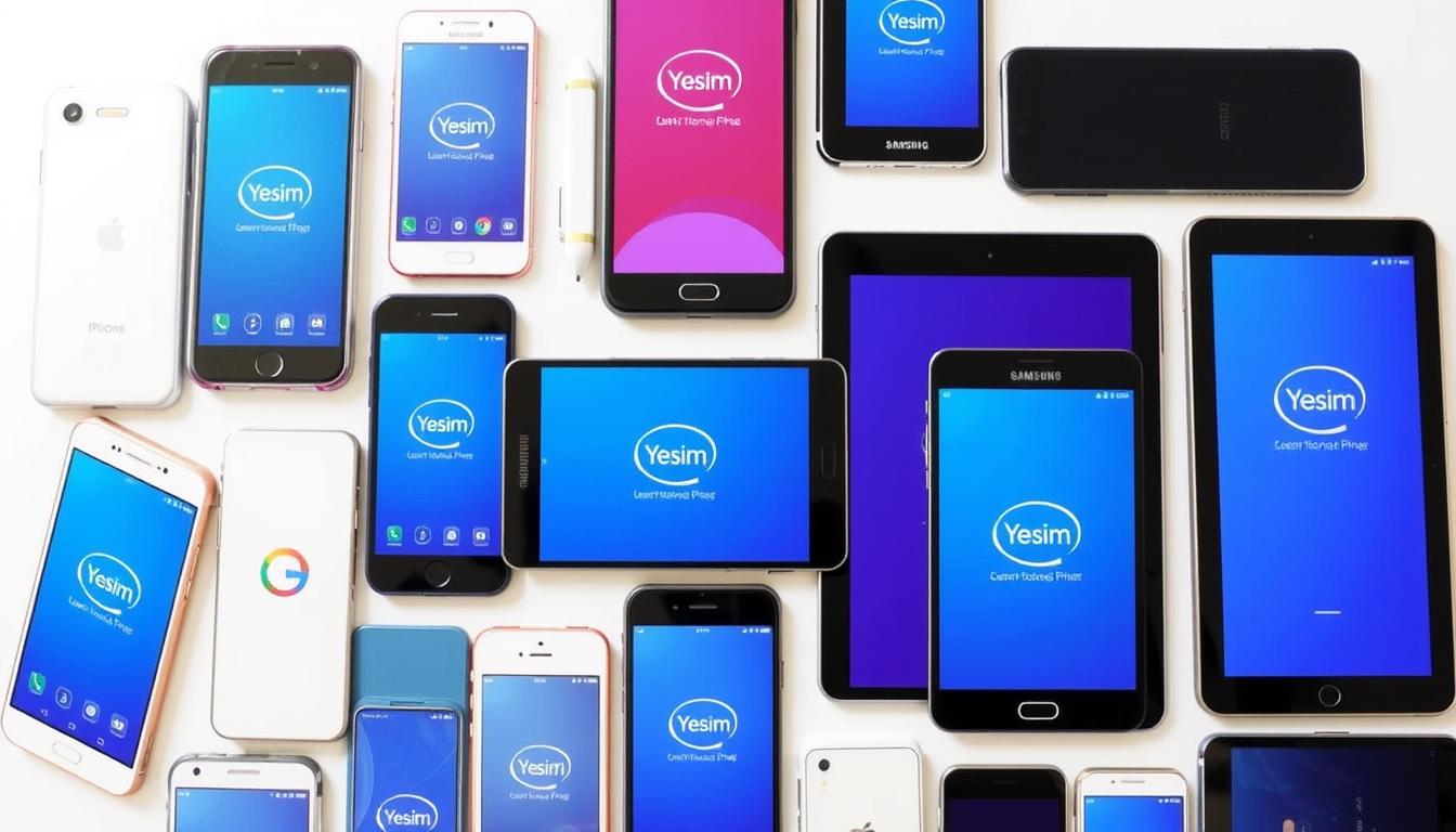 الأجهزة المتوافقة مع بطاقة eSIM الدولية من Yesim