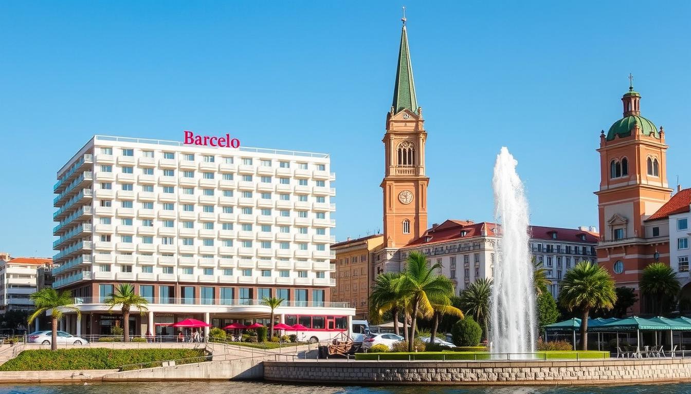 Image of a Barceló Hotel near a famous landmark