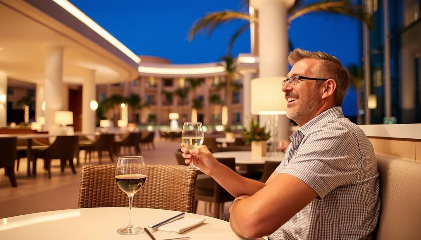 Image of a guest enjoying exclusive MyBarceló benefits at a Barceló Hotel