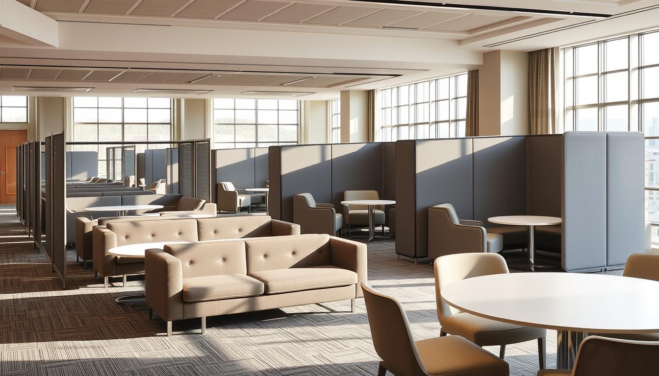 modular conference spaces with flexible seating