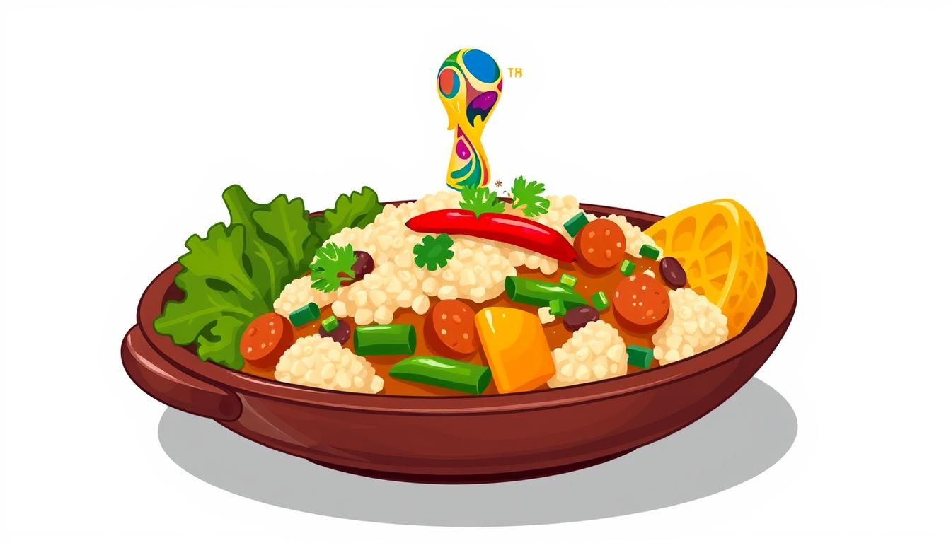 Image of a traditional dish from a World Cup host country