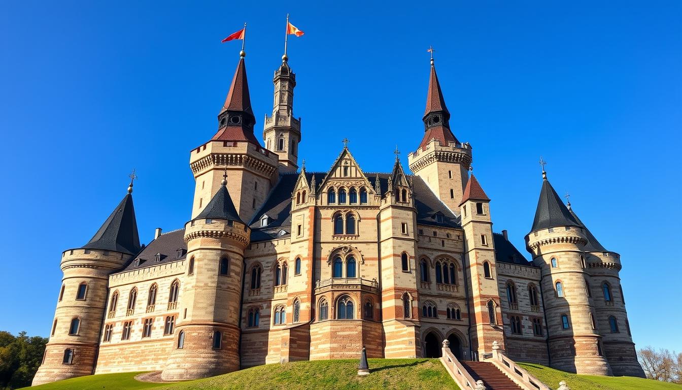 Image of Malbork Castle's grand facade