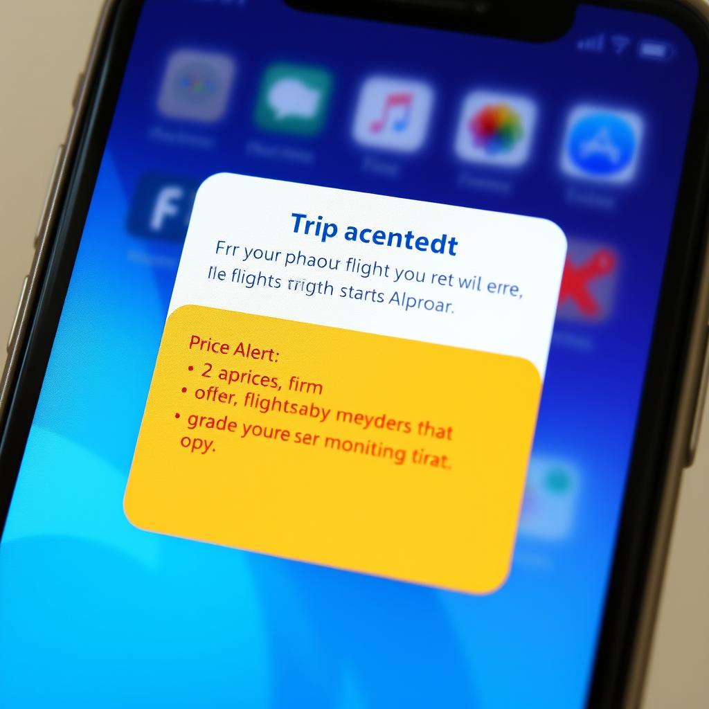ميزة تنبيهات الأسعار في تطبيق Trip.com