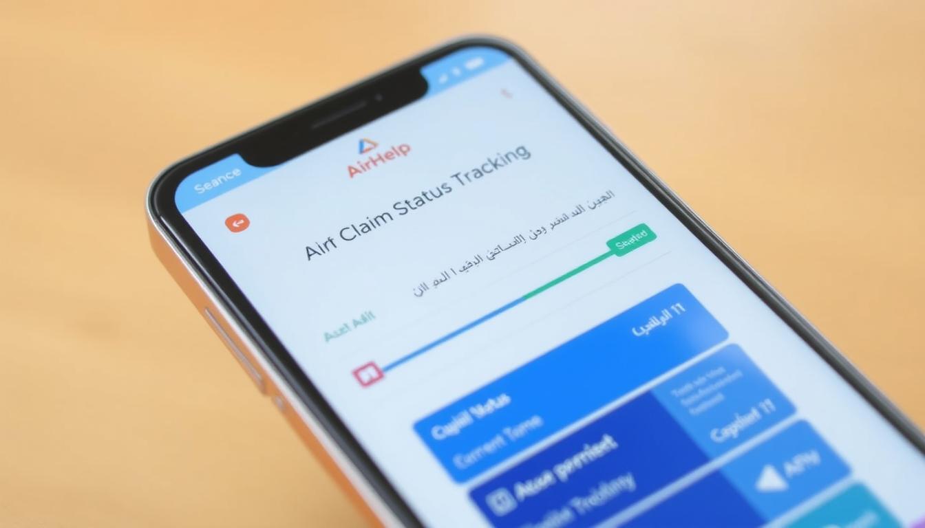 شاشة متابعة حالة المطالبة في تطبيق AirHelp