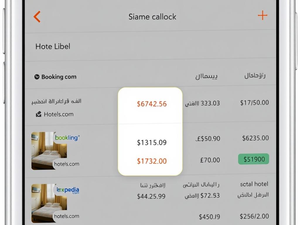 تطبيق Hotellook يعرض مقارنة بين أسعار نفس الفندق على منصات مختلفة