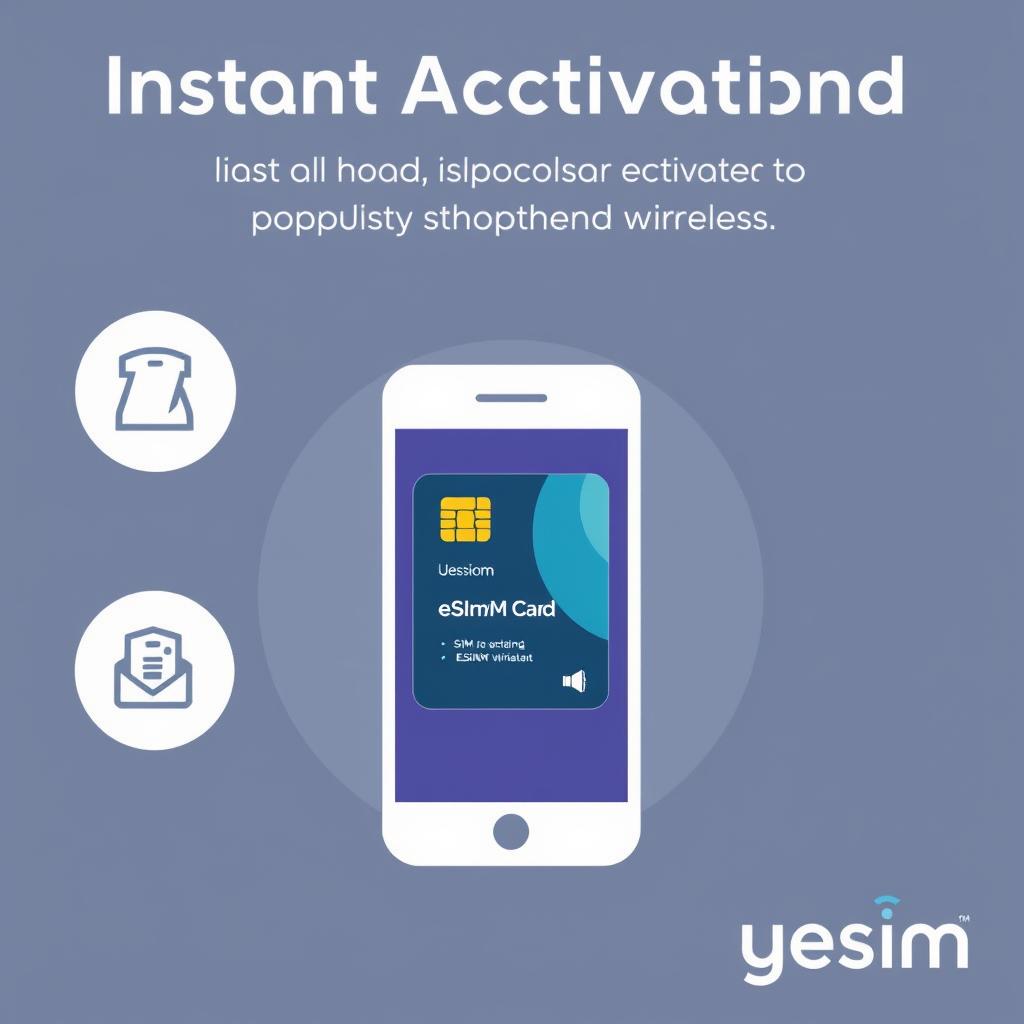 تنشيط فوري لبطاقة eSIM الدولية بدون بطاقة SIM مادية