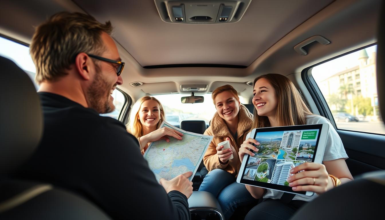 Welcome Pickups driver providing local recommendations to travelers