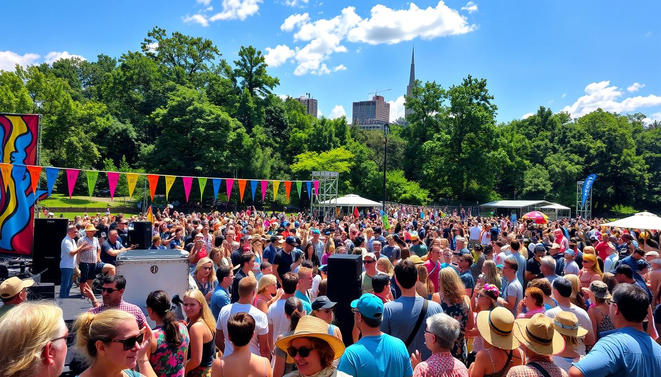 Image of a summer concert in Central Park