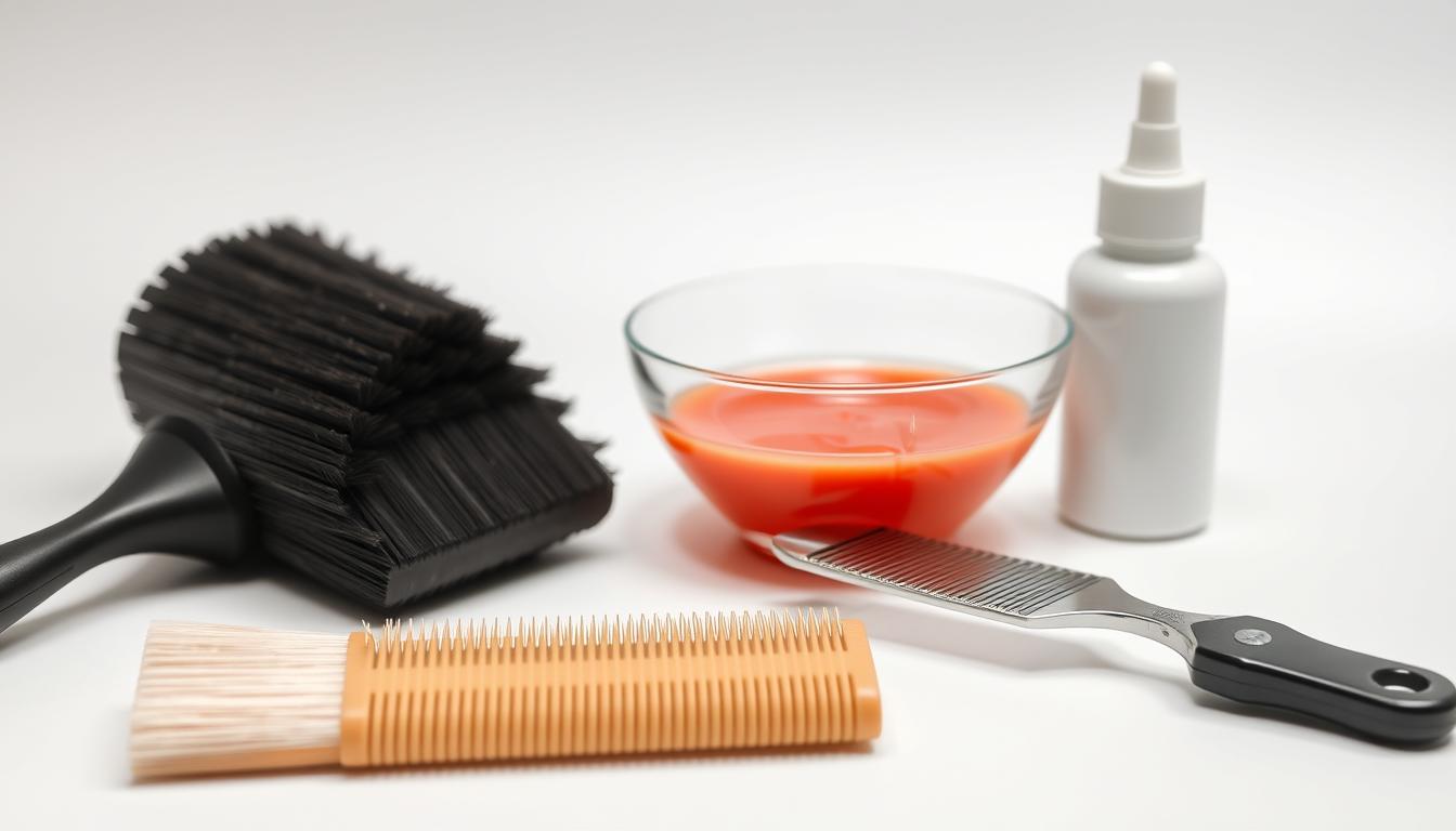 hair glaze application tools