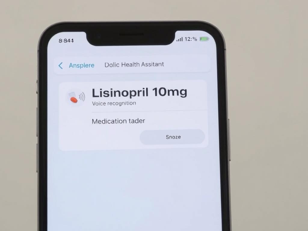 JioSphere Health Assistant medication reminder interface with voice alert