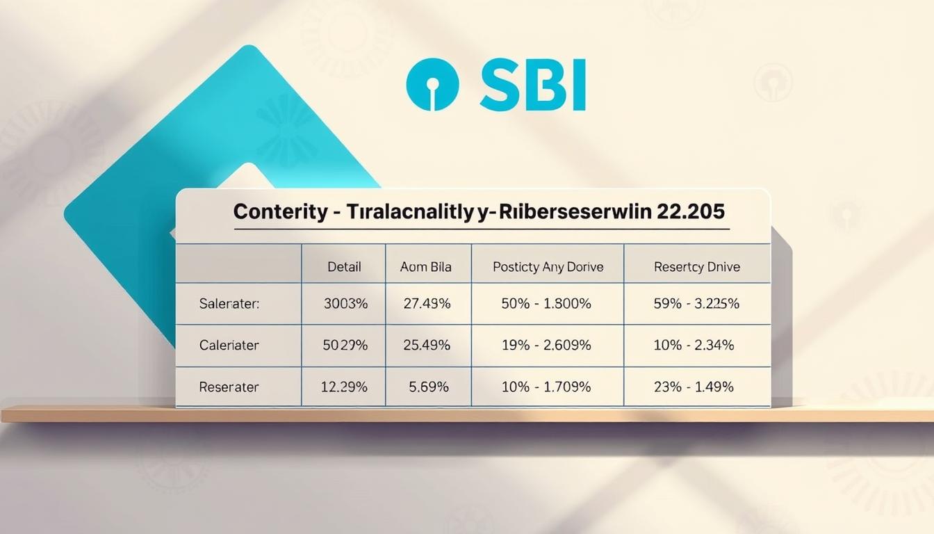 A detailed illustration of the position vacancies and category-wise reservation for the upcoming SBI CBO recruitment in 2025. A richly textured, meticulously designed image showcasing the information in a visually compelling manner. The foreground features a clean, minimalist infographic layout with distinct sections highlighting the vacancy details and reservation percentages. The middle ground incorporates abstract geometric shapes and patterns in the bank's corporate colors, creating a sense of professionalism and authority. The background subtly blends SBI's iconic logo elements, lending an institutional branding to the overall composition. Soft, directional lighting casts gentle shadows, adding depth and dimension to the scene. The overall mood is one of precision, clarity, and strategic planning, befitting the important recruitment drive.