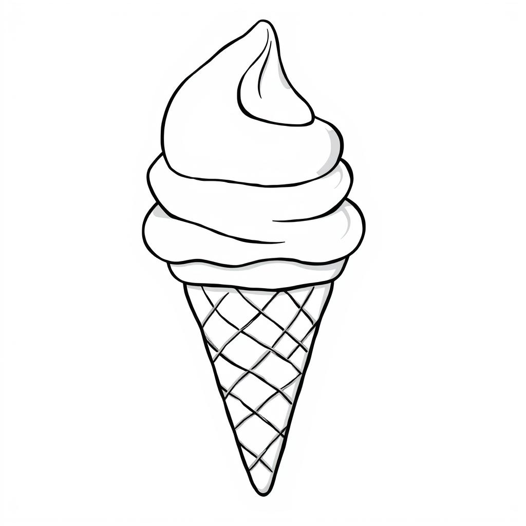 ice cream coloring images