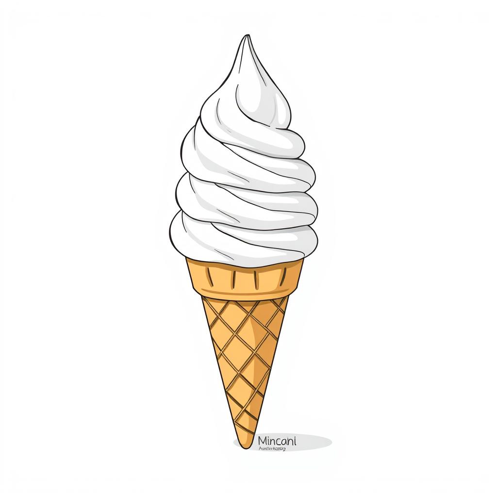 digital ice cream coloring for kids