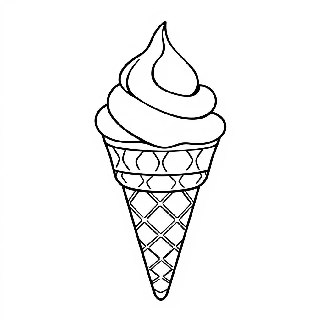 ice cream cone coloring