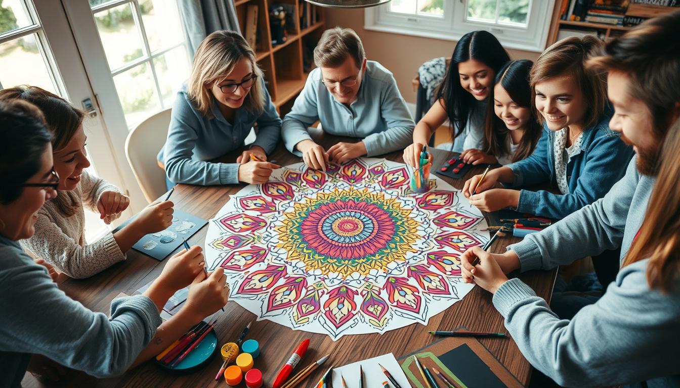 mandala-malen für gruppen und familien