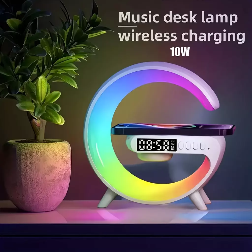 Wireless Speaker, Charger, Alarm &amp;amp;amp;amp; RGB Lights