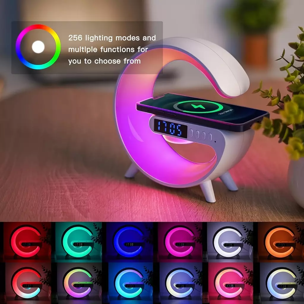 Wireless Speaker, Charger, Alarm &amp;amp;amp;amp; RGB Lights