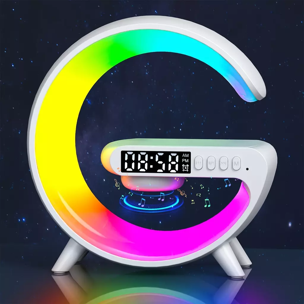 Wireless Speaker, Charger, Alarm &amp;amp;amp;amp; RGB Lights