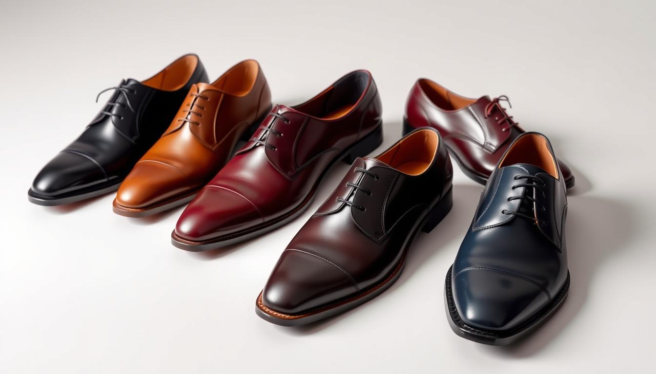 designer men's dress shoes color palette