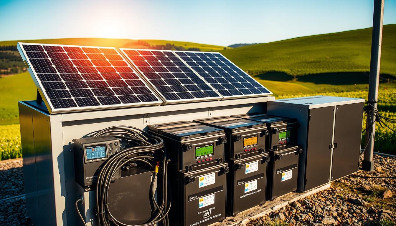 solar power storage for remote homes with safety in mind