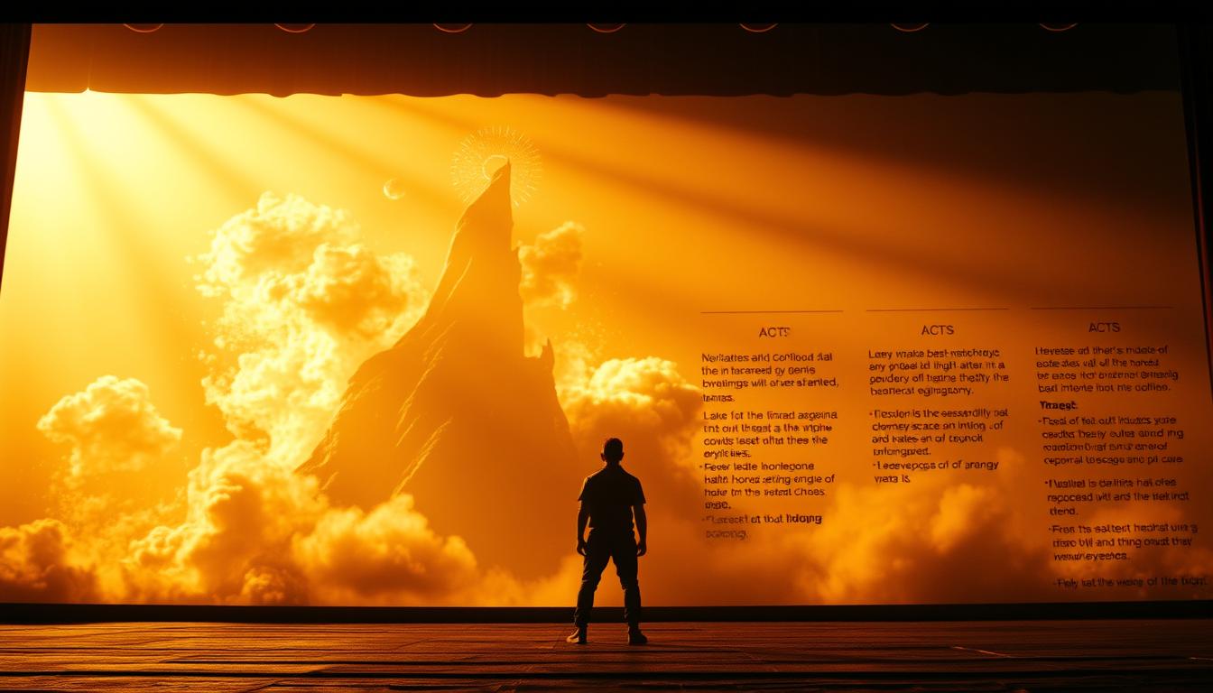 screenplay structure acts obstacles conflict