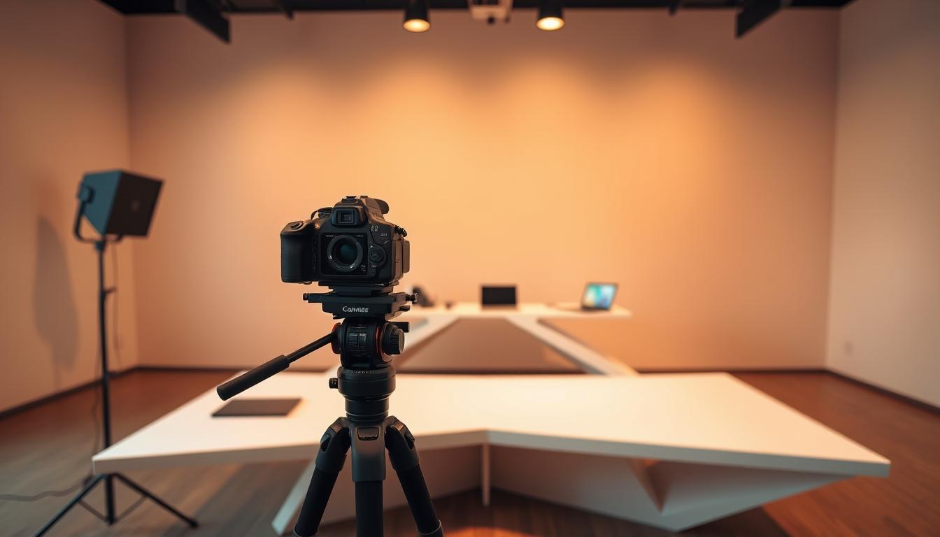 professional storytelling setup
