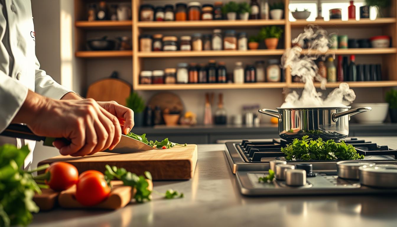 preparo de alimentos