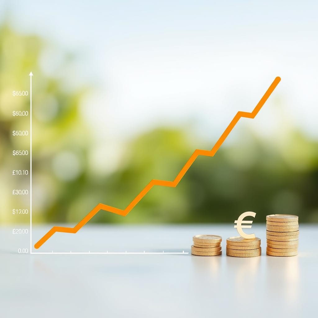Grafik zeigt steigende Mieteinnahmen durch Vermietung auf Zypern
