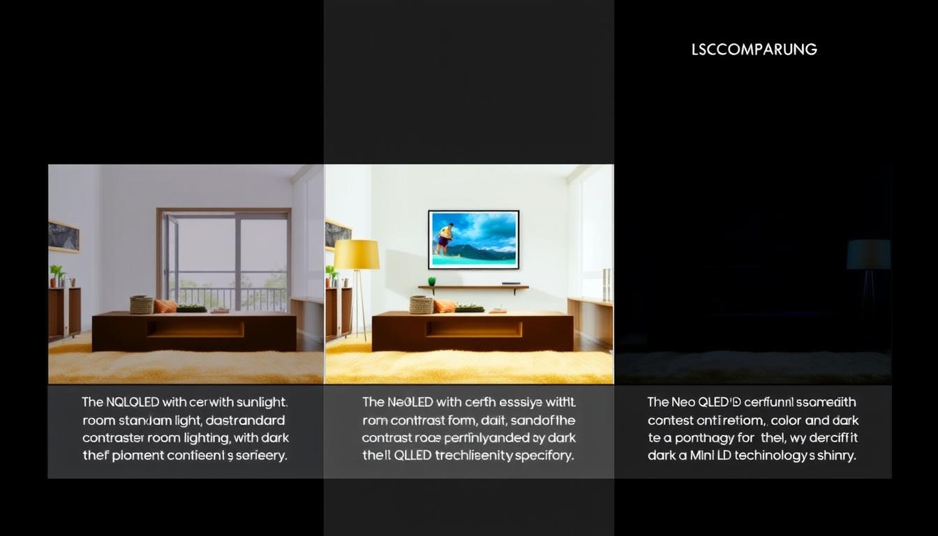 Comparação de qualidade de imagem das melhores TV 4K Samsung Smart 2025 em diferentes cenários