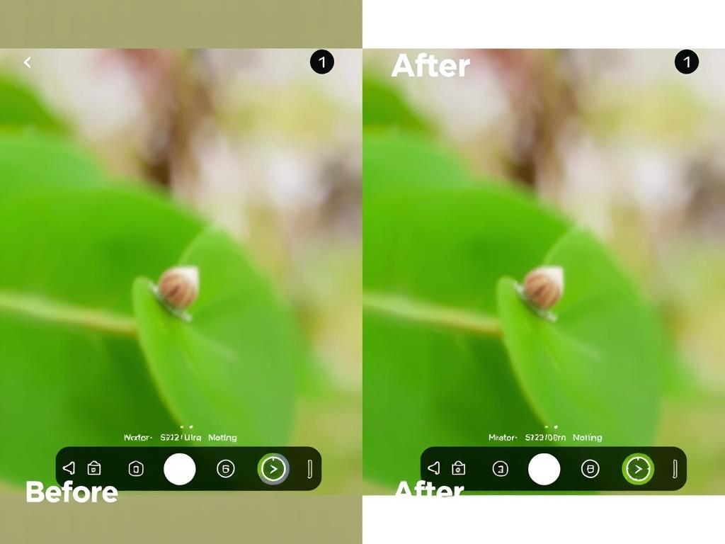 Demonstração de edição generativa no Galaxy S24 Ultra removendo objeto indesejado de uma foto