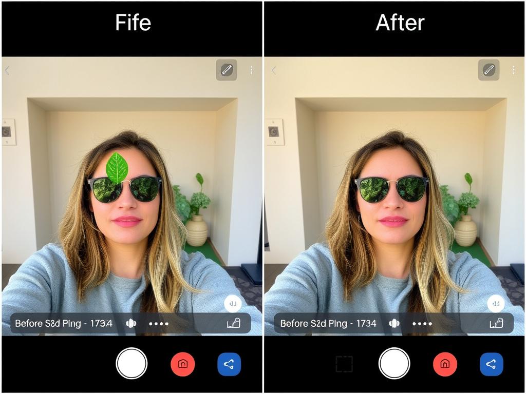 Demonstração do recurso Generative Edit removendo objetos de uma foto no S24 Plus
