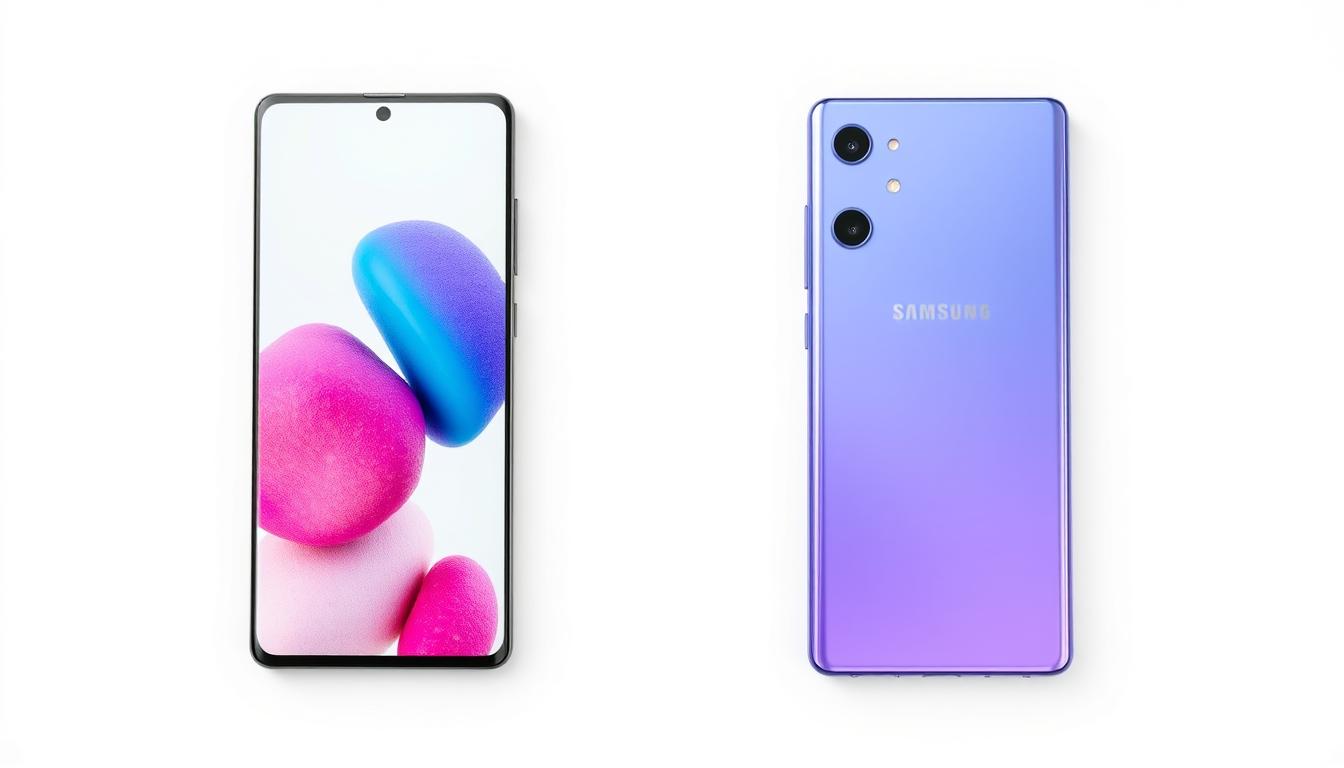 Comparação lado a lado do Galaxy S24 vs S23 mostrando as diferenças físicas entre os dois smartphones