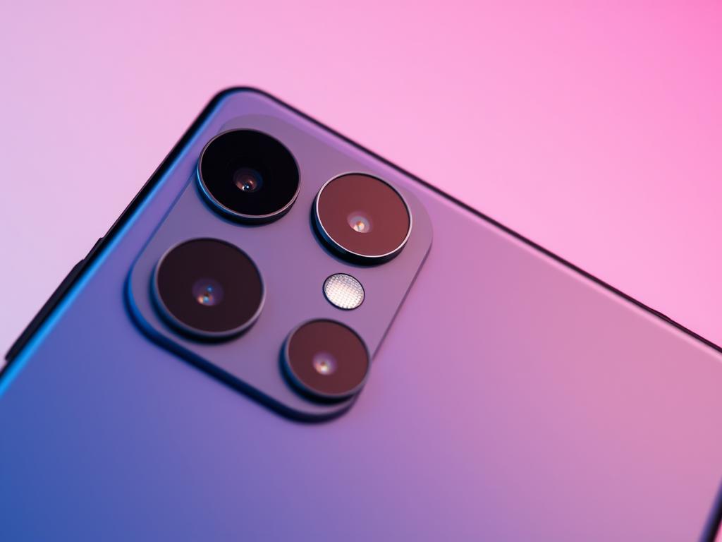 Conjunto de câmeras do Galaxy A34 5G em detalhe