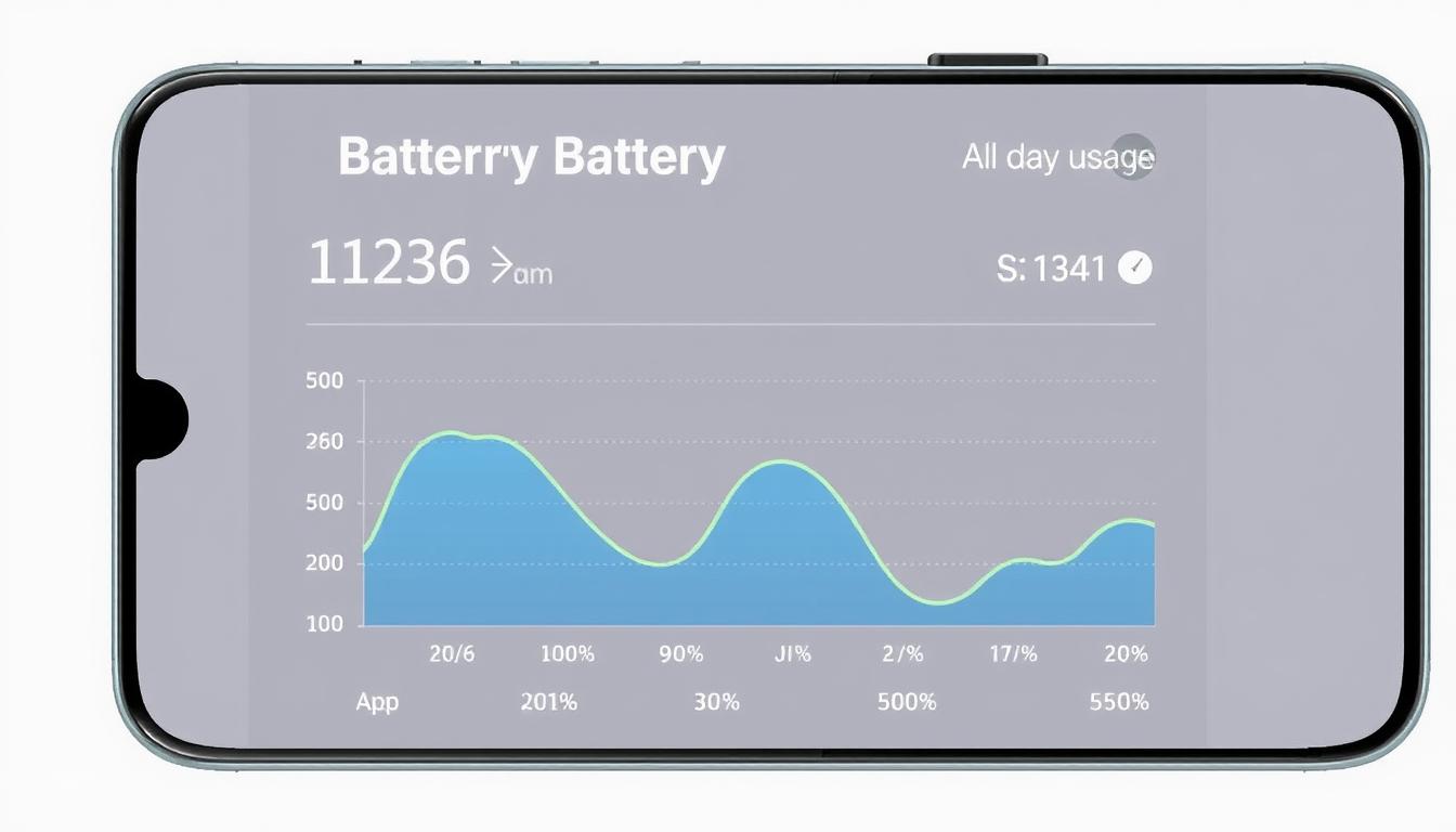 Gráfico de uso de bateria do Galaxy S24 Ultra mostrando autonomia durante um dia inteiro