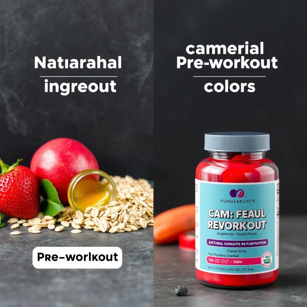 Pré Treino Caseiro Natural e Potente 2 Comparação entre pré treino caseiro natural e potente e suplementos industrializados