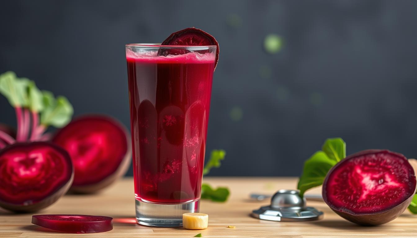 Pré Treino Caseiro Natural e Potente 13 Suco de beterraba com gengibre para pré treino caseiro natural e potente