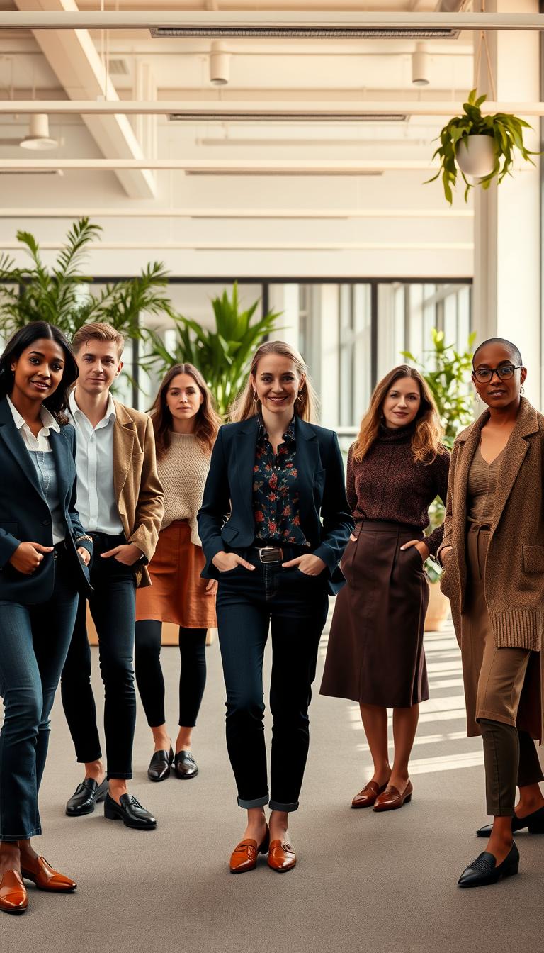 office-friendly casual fall outfits