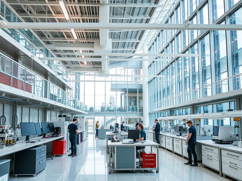 École Polytechnique campus showing engineering facilities and student projects