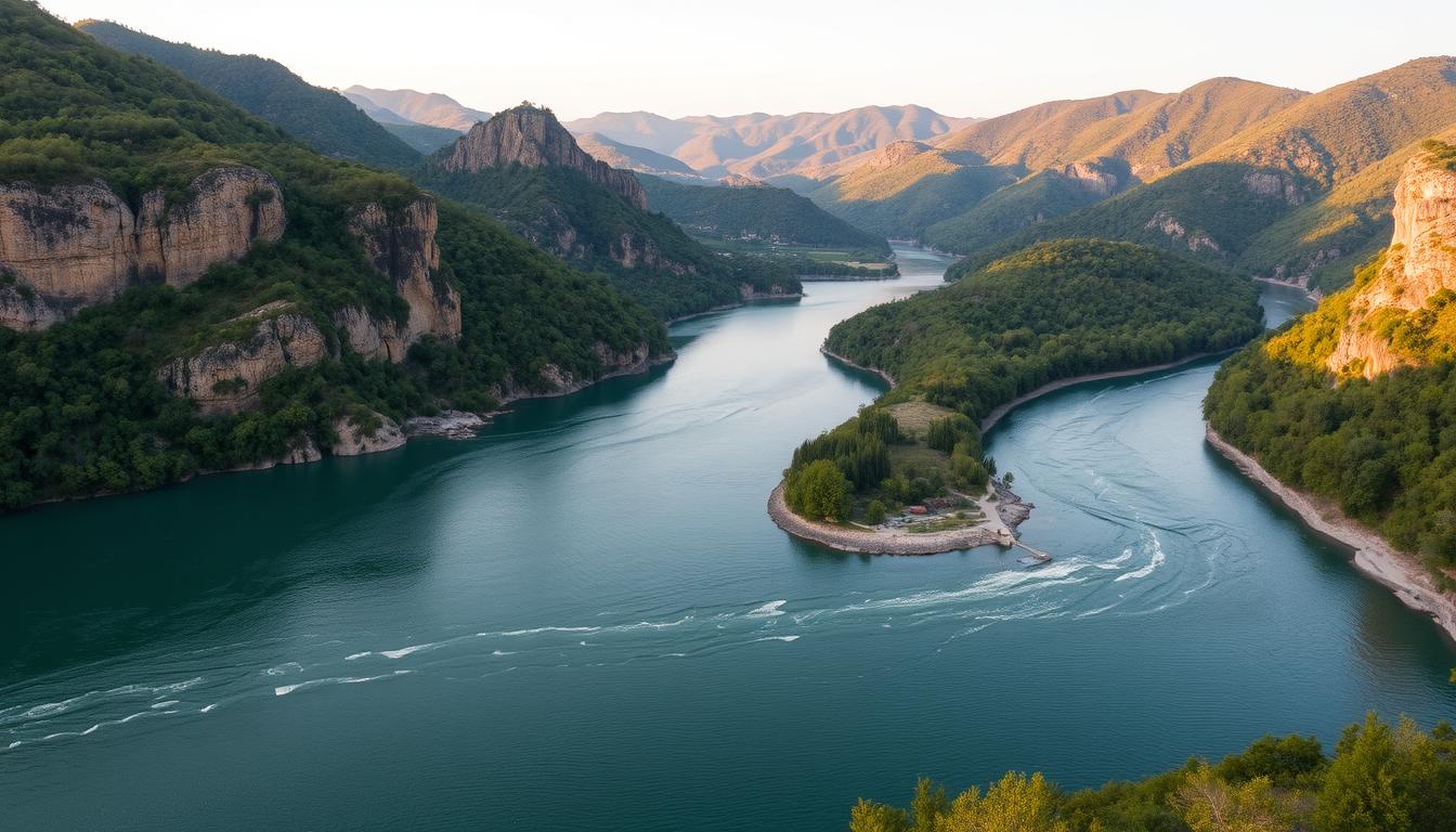 Parvan River Scenic View