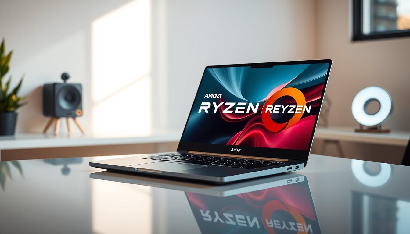 Image of a laptop with AMD Ryzen 7 processor