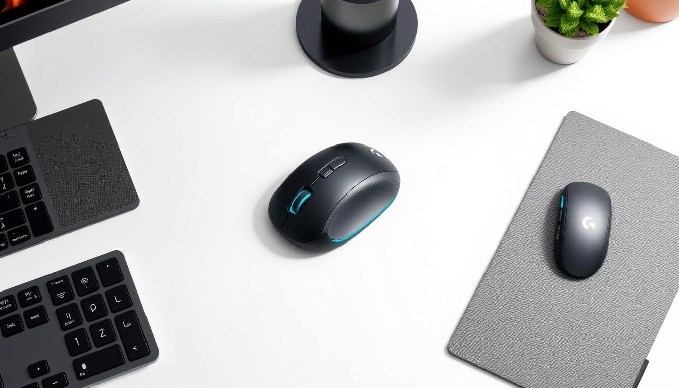 Generate an image of the Logitech Lift Ergonomic Mouse