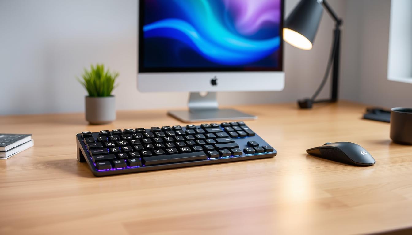 Generate an image of the Logitech MX Keys Keyboard.