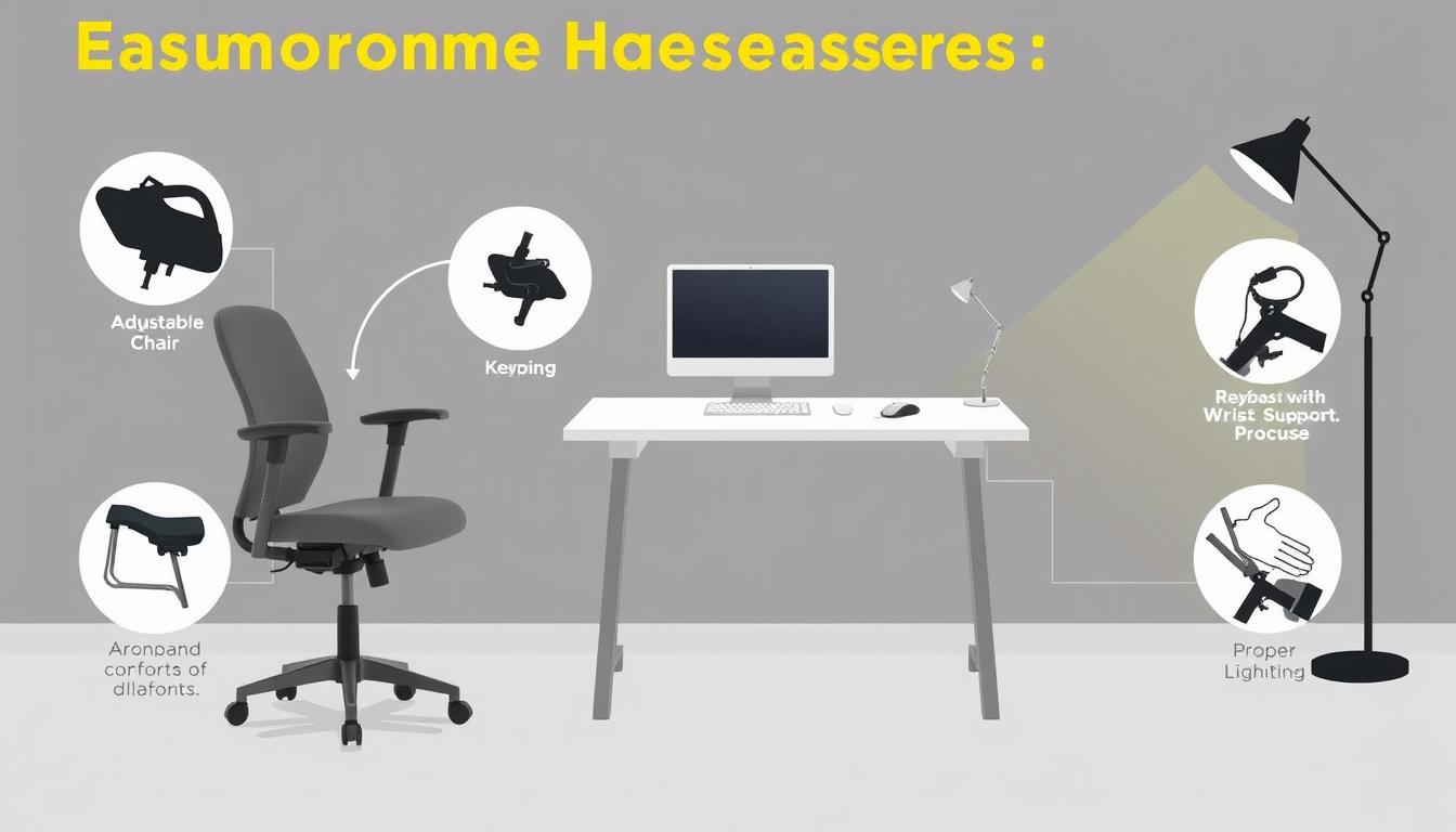 Image of ergonomic accessories for home office