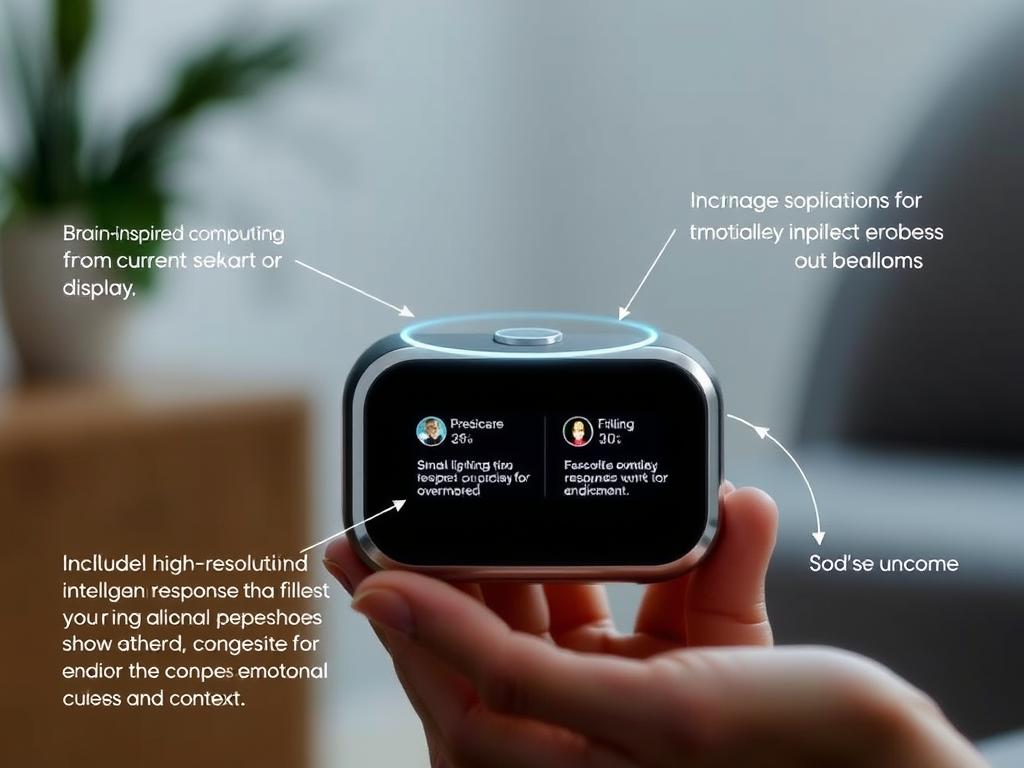 Neuromorphic AI assistant device from the Top 10 IoT Gadgets 2025 collection with brain-inspired computing